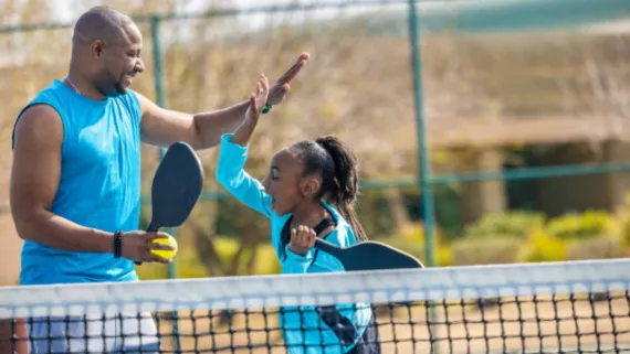 Pickleball players